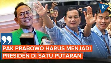 Mantan Petinggi PPP: Pak Prabowo Harus Menjadi Presiden di Satu Putaran