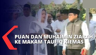 Puan Ziarah ke Makam Taufiq Kiemas Bersama Cak Imin, Ada Sinyal Koalisi di Pilpres 2024?