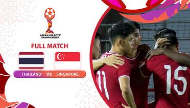 Thailand VS Singapore - Full Match | Asean Boys Championship U19 2024