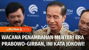 Jokowi Tanggapi Wacana Penambahan Menteri di Kabinet Prabowo-Gibran | Liputan 6