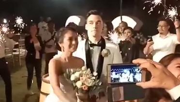Begini Suasana Pesta Pernikahan Stefan William dan Celine Evangelista di Bali