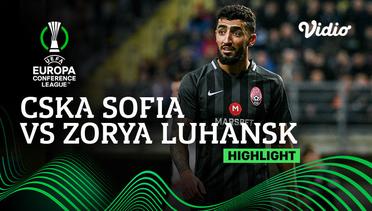 Highlight - CSKA-Sofia vs Zorya Luhansk | UEFA Europa Conference League 2021/2022