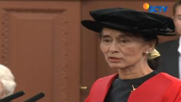 Dewan Kota Oxford Copot Gelar Kehormatan Aung San Suu Kyi - Liputan 6 Petang