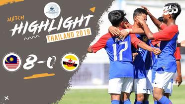 Full Highlight - Malaysia 8 vs 0 Brunei Darussalam | Piala AFF U-15 2019