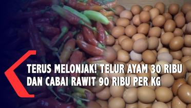 Harga Telur Ayam dan Cabai Rawit Terus Melonjak di Surabaya