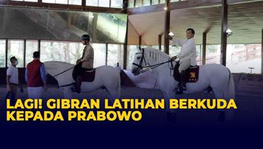 Momen Gibran Antusias Latihan Berkuda Kepada Prabowo
