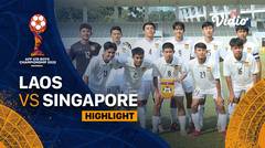 Highlight - Laos vs Singapore | AFF U-19 Championship 2022