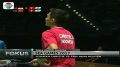 Bulutangkis Tunggal Putra Indonesia Lolos ke Final Sea Games 2017 - Fokus Malam