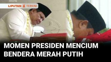 Sakral! Prabowo Mencium Bendera Merah Putih di Upacara 17 Agustus | Liputan 6