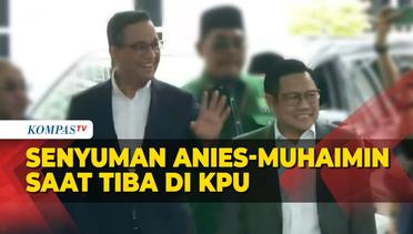 Anies-Muhaimin Tiba di KPU, Hadiri Penetapan Prabowo-Gibran sebagai Presiden dan Wapres Terpilih