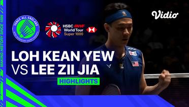 Men's Singles: Loh Kean Yew (SGP) vs Lee Zii Jia (MAS) - Highlights | Yonex All England Open Badminton Championships