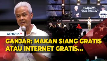 Kala Capres Ganjar Tanya Anak Muda di Semarang: Makan Siang Gratis atau Internet Gratis?