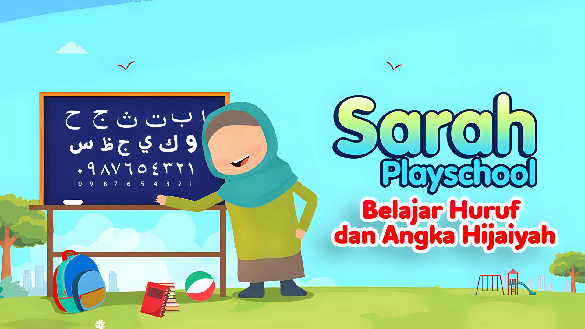 Sarah Playschool - Belajar Menulis Huruf dan Angka Hijaiyah