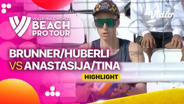 Highlights | Semifinals: Brunner/Huberli (SUI) vs Anastasija/Tina (LAT) | Beach Pro Tour Elite 16 Doha, Qatar 2023