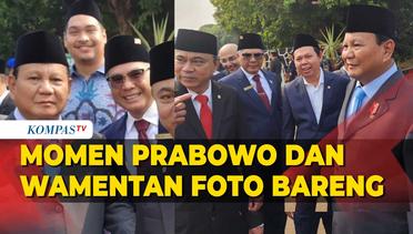 Potret Prabowo dan Wamentan Foto Bareng Saat Upacara Kesaktian Pancasila