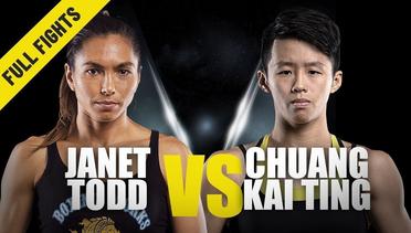 Janet Todd vs. Chuang Kai Ting | ONE Full Fight | Elite Atomweights | July 2019