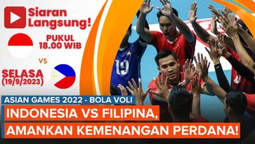 Jadwal Siaran Langsung Timnas Voli Indonesia Vs Filipina di Asian Games 2022