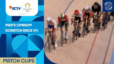 Cycling Track Men’s Omnium - Scratch Race 1/4 Match Clips | Olympic Games Paris 2024