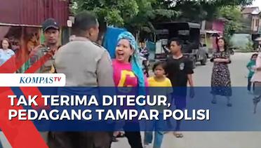 Tak Terima Dapat Surat Teguran, Pedagang di Makassar Tampar Polisi