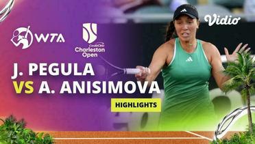 Jessica Pegula vs Amanda Anisimova - Highlights | WTA Credit One Charleston Open 2024