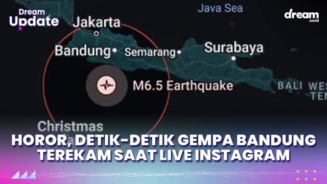 Horor, Detik-detik Gempa Bandung Terekam Saat Live Instagram