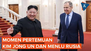 Momen Kim Jong Un Sambut Kedatangan Menlu Rusia Sergei Lavrov