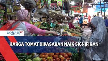 Harga Tomat Naik Signifikan Di Pasar Tradisional Pabaeng Baeng Makassar
