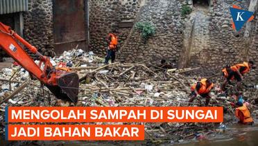 Sampah dari Sungai DKI Bakal Diolah Jadi Bahan Bakar Terbarukan