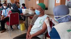 Antusias Warga di Malang Ikut Vaksinasi Booster Jelang Mudik