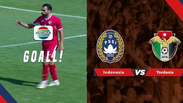 Gool! Tendangan Voli Baha-Timnas Jordania Mampu Menggetarkan Gawang Indonesia. 1-0 Untuk Jordania - TIMNAS MATCH DAY