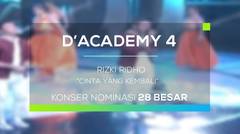 Rizki Ridho - Cinta yang Kembali (D'Academy 4 - Konser Nominasi 28 Besar Group 3)