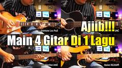 Ajiiiib, Mainin 4 Gitar Dalam 1 Lagu - Armada Asal Kau Bahagia Cover Gitar Trailer Sobat P
