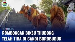 Rombongan Biksu Thudong Telah Tiba di Candi Borobudur, Usai Jalan Kaki Selama Lima Hari | Fokus
