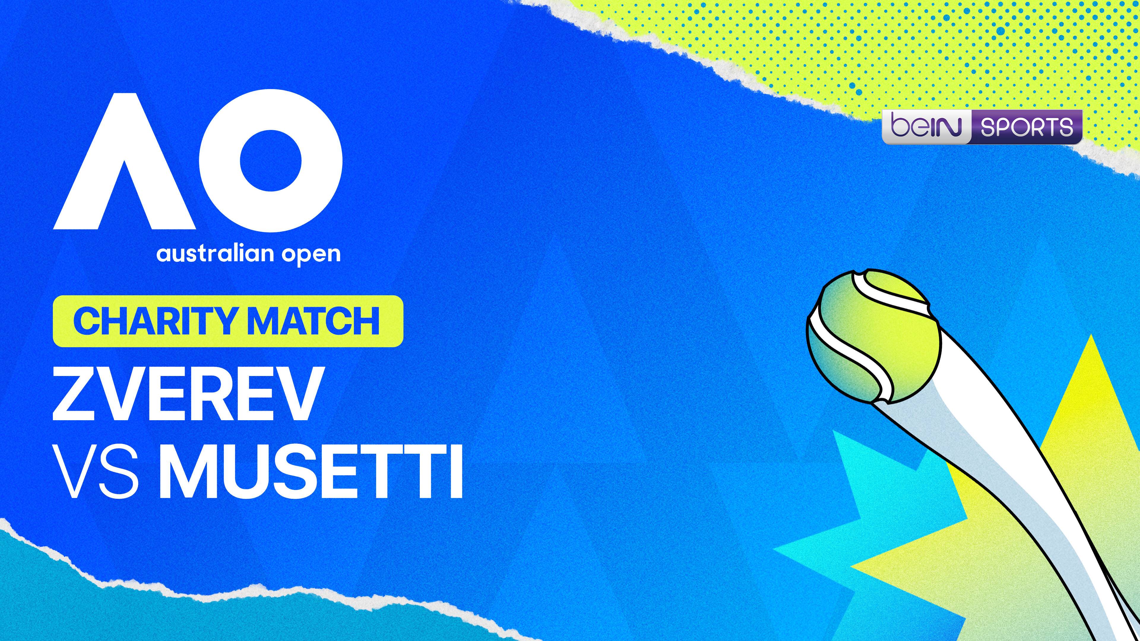 Zverev v Musetti - Australian Open Charity Match