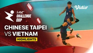 Chinese Taipei vs Vietnam - Highlights | AVC Challenge Cup for Men 2024