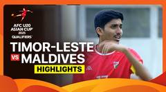 Timor-Leste vs Maldives - Highlights | AFC U20 Asian Cup Qualifiers