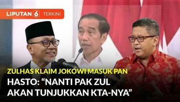 Jokowi Dikabarkan Masuk PAN, PDIP Minta Zulkifli Hasan Tunjukkan KTA Barunya | Liputan 6