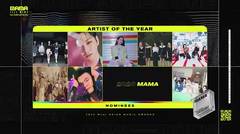 Nominasi MAMA 2020 Kategori Artist of The Year