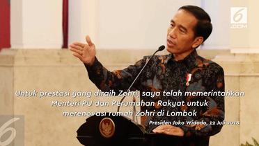 Rumah Zohri akan Direnovasi Presiden Jokowi