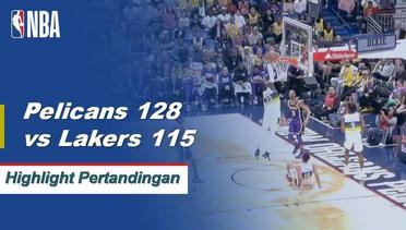 NBA I Cuplikan Pertandingan : Pelicans 128 vs Lakers 115
