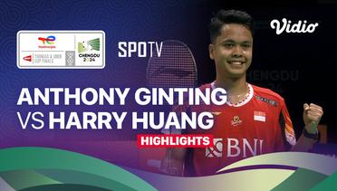 Men's Singles: Anthony Sinisuka Ginting (INA) vs Harry Huang (GBR) - Highlights | Thomas Cup Chengdu 2024 - Men's Singles