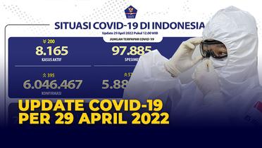 Update Covid-19 per 29 April 2022: Pasien Sembuh Terus Meningkat, Capai 500 Orang