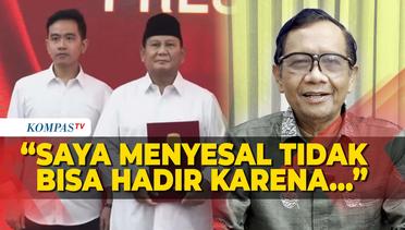 Alasan Mahfud MD Tak Hadir Penetapan Prabowo-Gibran: Baru Tahu 30 Menit Sebelum Acara