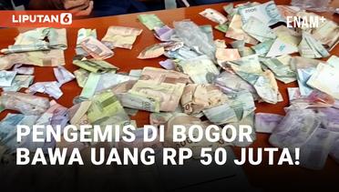 Viral! Pengemis di Bogor Bawa Uang Rp 50 Juta di Kantong Celana