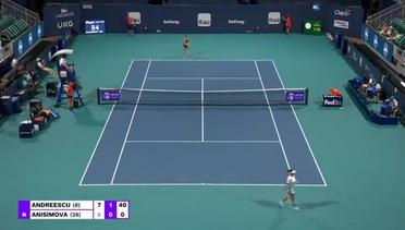 Match Highlight | Bianca Andreescu 2 vs 1 Amanda Anisimova | WTA Miami Open 2021
