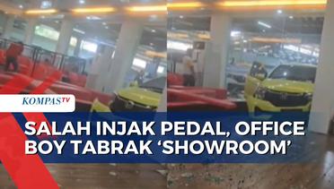 Kronologi Office Boy Tabrak Showroom, Salah Injak Pedal Gas