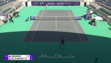 Match Highlight | Anastasia Gasanova 2 vs 0 Karolina Pliskova | WTA Abu Dhabi Open 2021