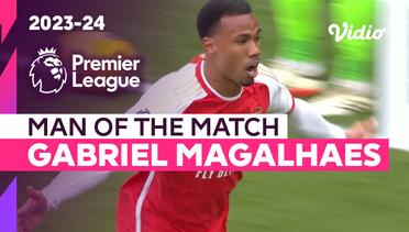 Aksi Man of the Match: Gabriel Magalhaes | Arsenal vs Crystal Palace | Premier League 2023/24