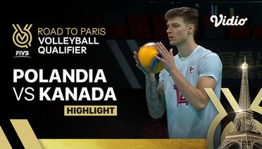 Polandia vs Kanada - Match Higlights | Men's FIVB Road to Paris Volleyball Qualifier