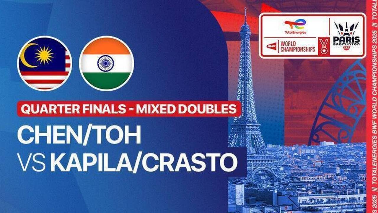 Chen Tang Jie/Toh Ee Wei (MAS) vs Dhruv Kapila/Tanisha Crasto (IND ...